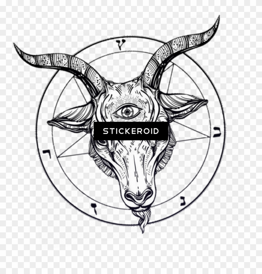 Satan Devil - Goat Devil Drawing Clipart