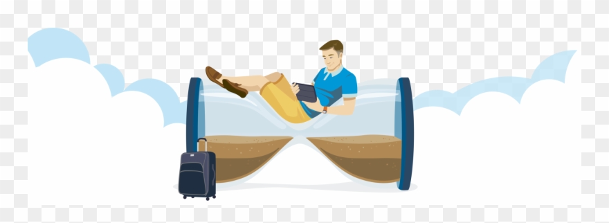 The Most Relaxing Way To Deal With A Flight Delay - Leisure Clipart