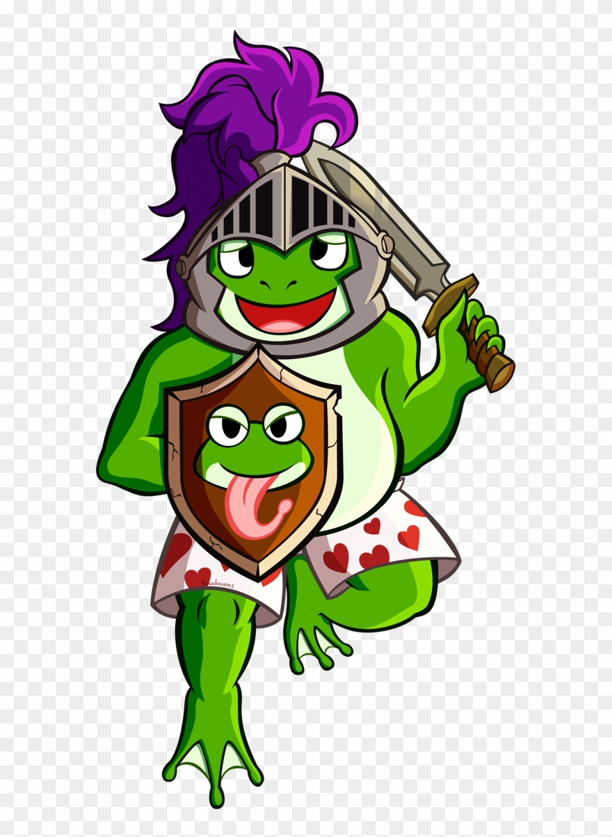 Full Color And Full Body - Shield Frog Clipart