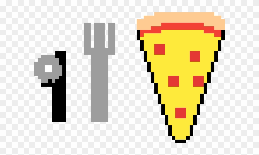 Pizza W/ Fork & Pizza Cutter - Pizza Cutter Clipart