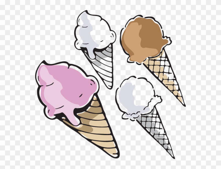 568 Ice Cream Cones Ice Cream, Clip Art, No Churn Ice - Ice Cream Cone - Png Download