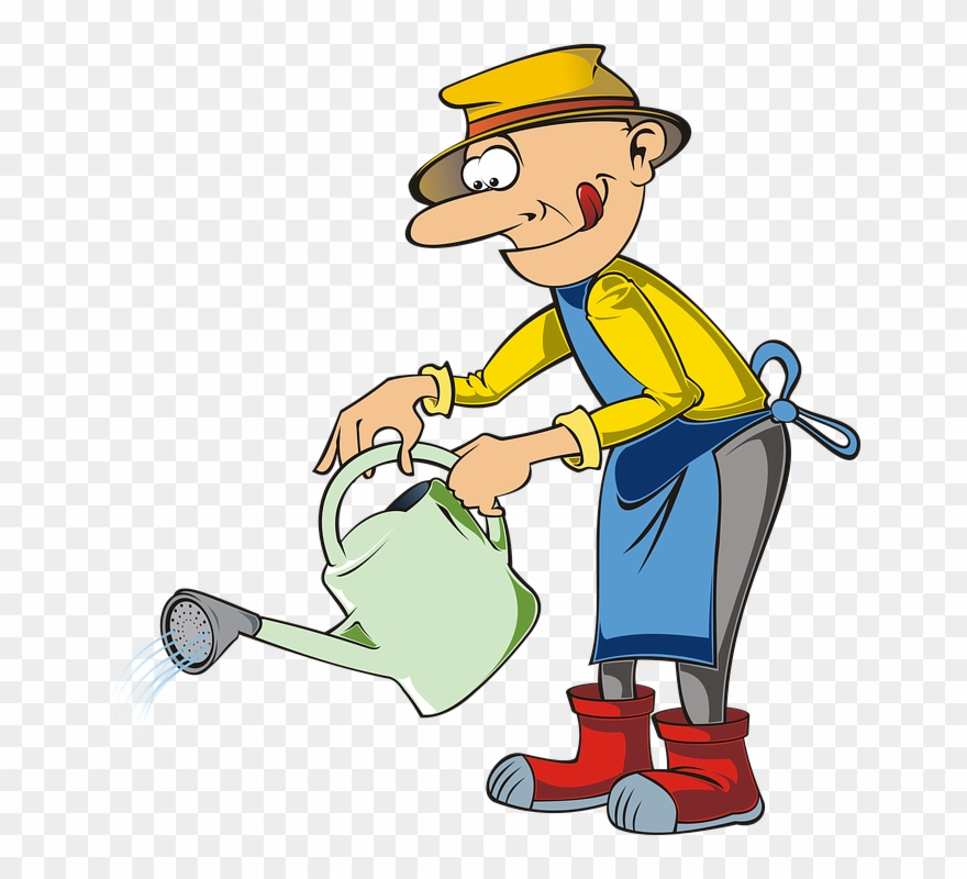 Free Photo Watering Can Garden Gardening Max - Watering Gardener Clipart - Png Download