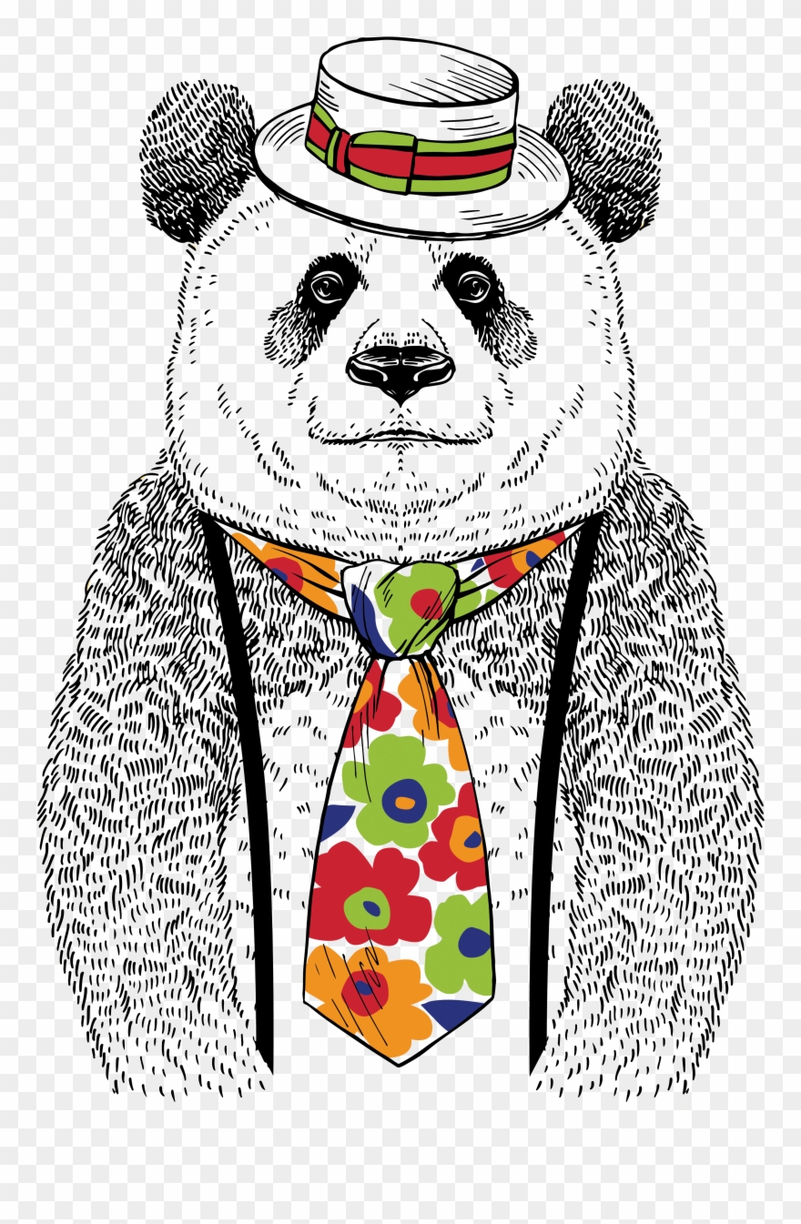 Panel Jersey Fashion Panda Na Ecru 55x70cm - Straw Clipart