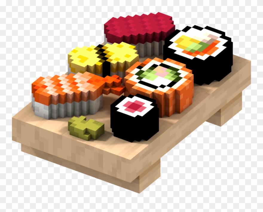 Report Abuse - Sushi Pixel Art Minecraft Clipart