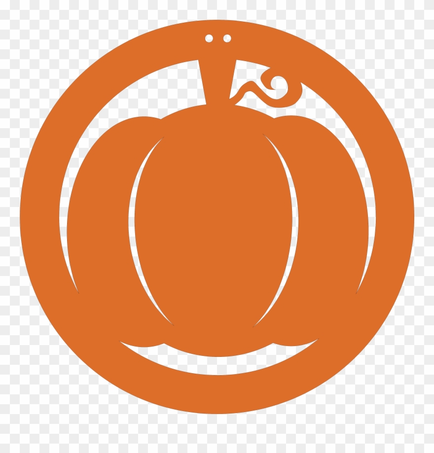 Clipart Pumpkin Door Hanger - Png Download