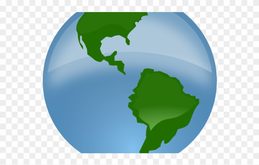 Animated Globe Clipart - America Del Norte America Del Sur Y America Central - Png Download