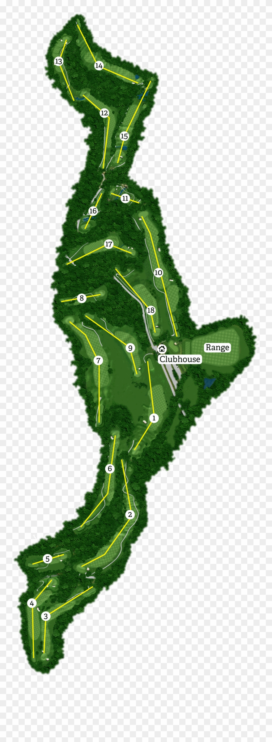 Course Map - Sugarbush Golf Course Clipart