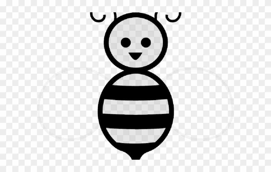 Shapes Clipart Cute - Honey Bee Cartoon - Png Download