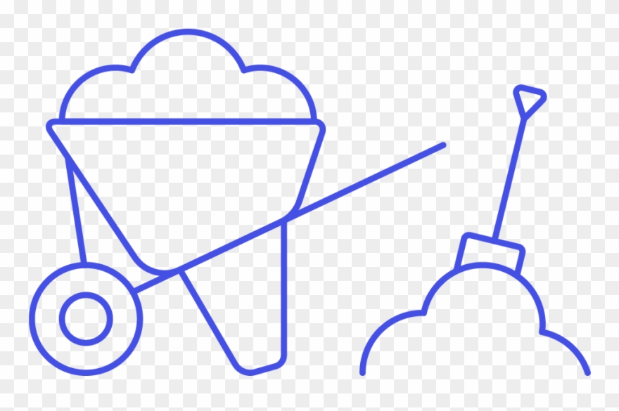 Construction Clipart Wheelbarrow - Png Download