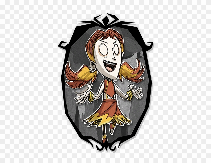 Willow Magmatic Portrait - Don T Starve Together Frame Clipart