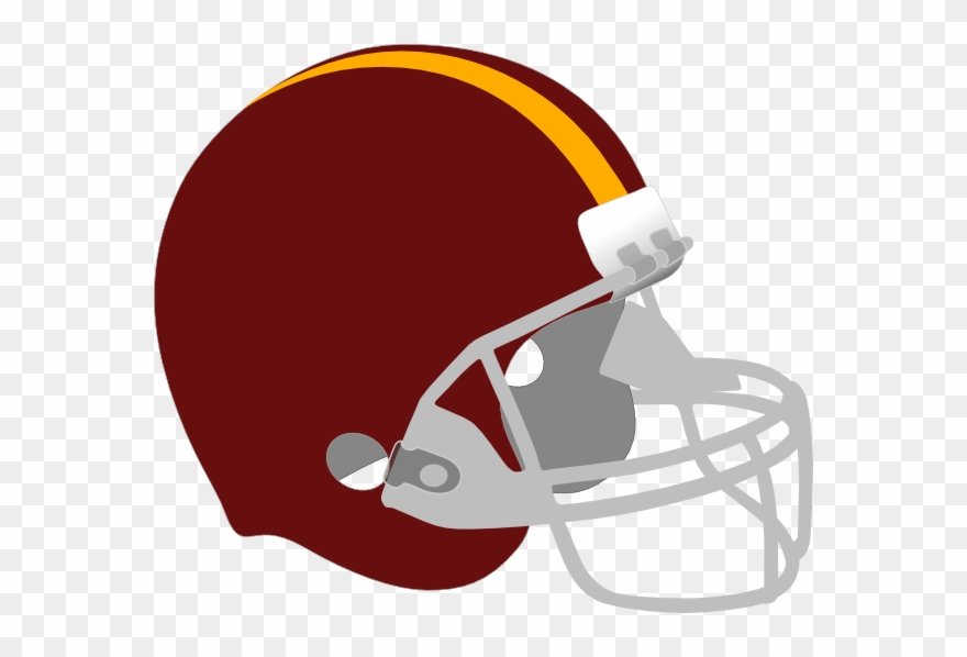 Maroon And Gold Football Helmet Clipart