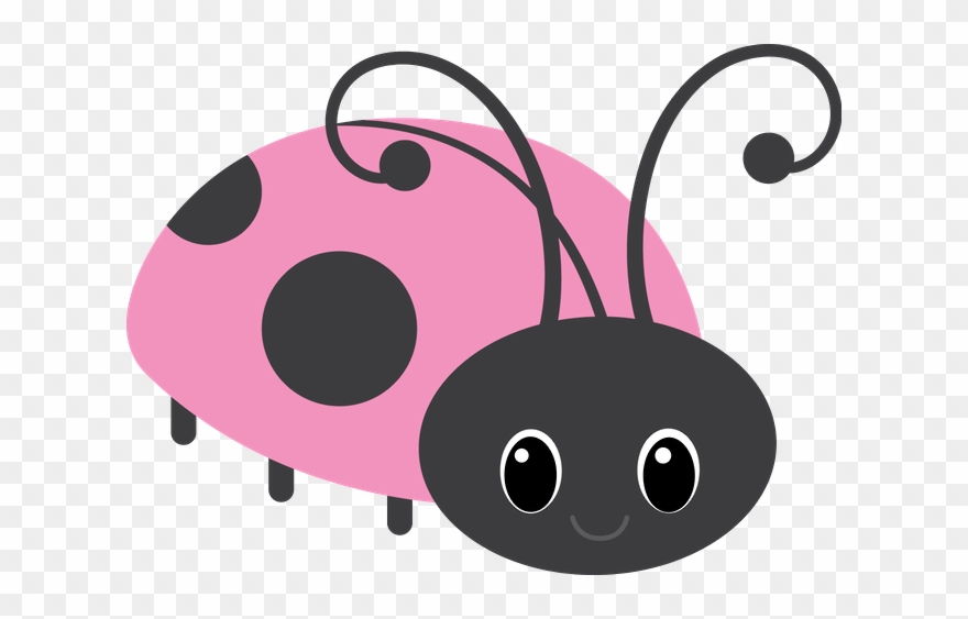 Joaninhas - Minus - Pink Ladybird Beetle Clipart