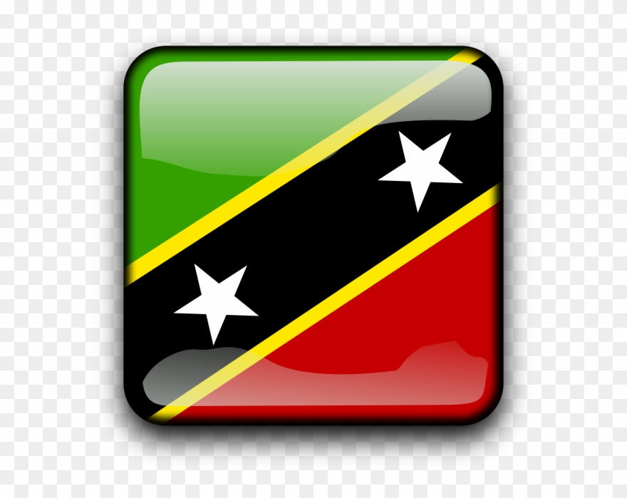 Free Kn - Flag Of Saint Kitts And Nevis Clipart