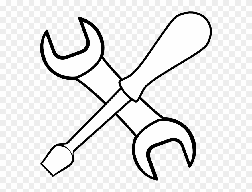 Construction Tools Clipart Black And White - Tool Clipart - Png Download