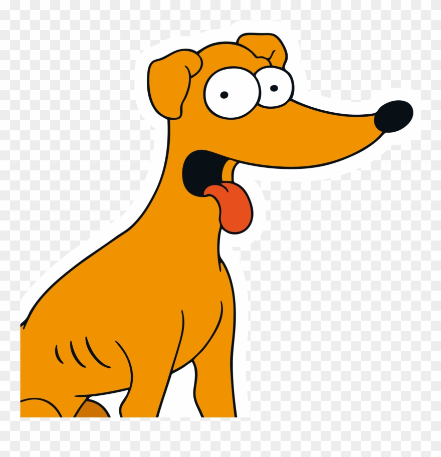 The Simpsons Clipart Santa's Little Helper - Santa's Little Helper Simpson - Png Download