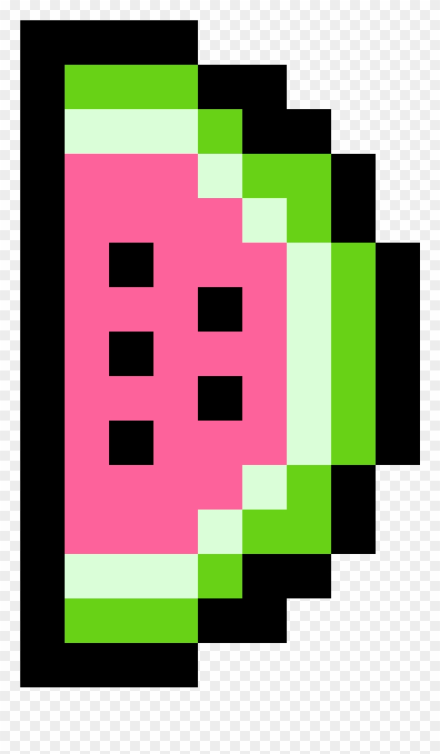 Watermelon - Premier Ball Pixel Art Clipart