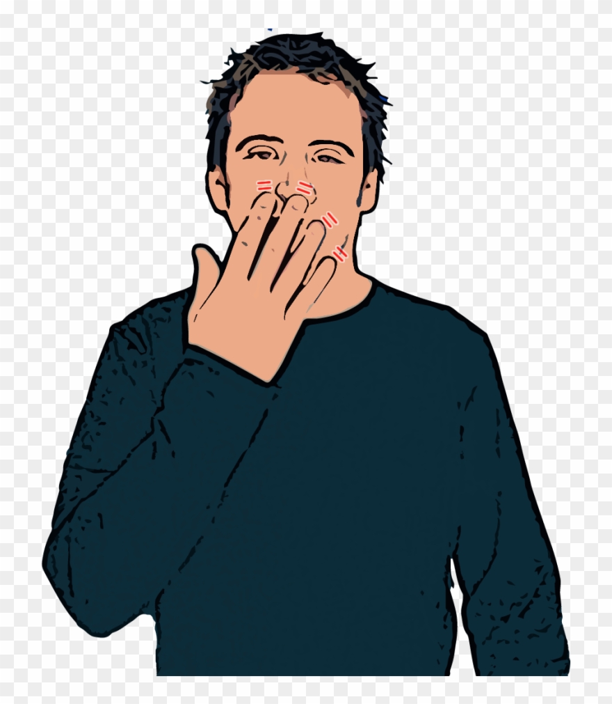 Age - Boy Hand In Front Of Face Clipart