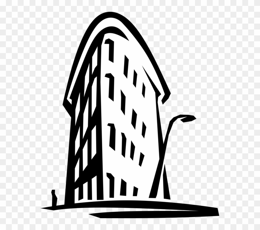 Vector Illustration Of Flatiron Building Ground-breaking Clipart