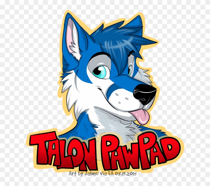 Talon Pawpad Badge - Cartoon Clipart