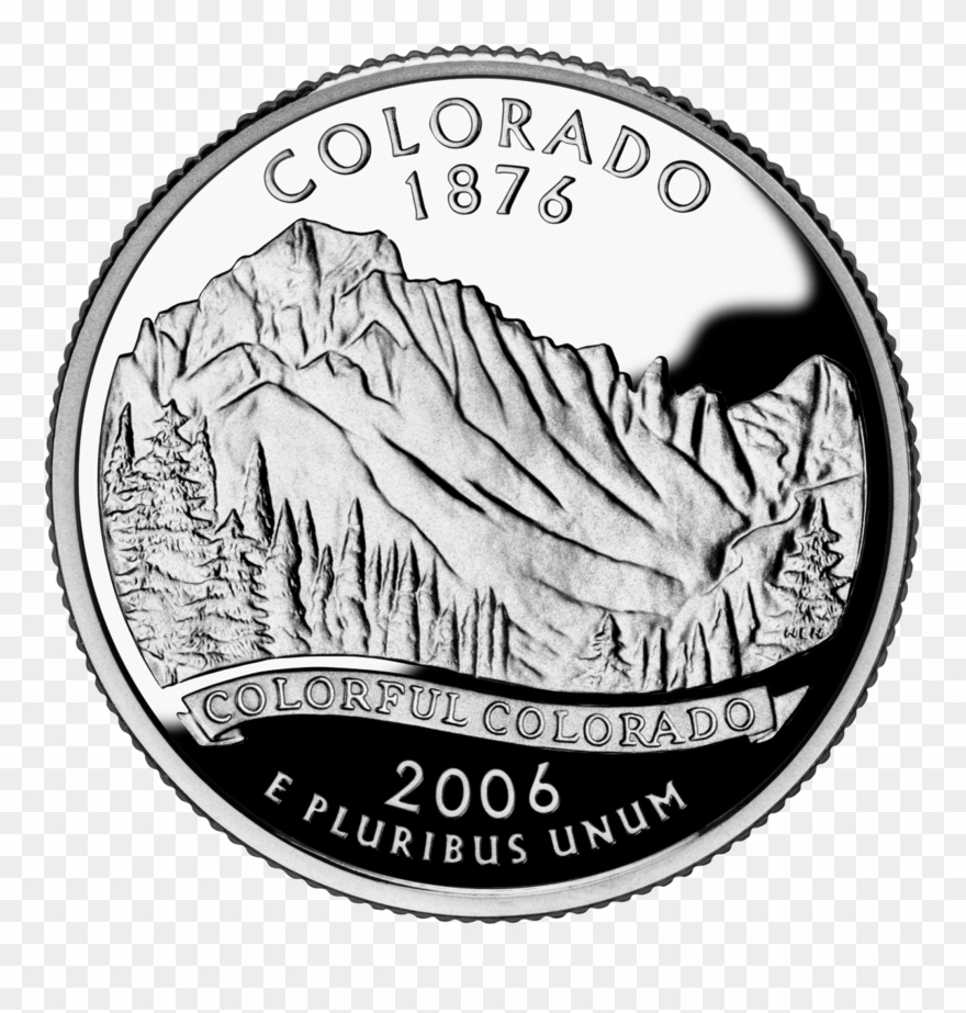 Colorado Drawing Love - Colorado Quarter Clipart