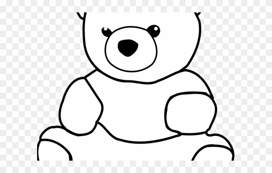Teddy Bear Clipart Drawing - Teddy Bear Clipart Outline - Png Download