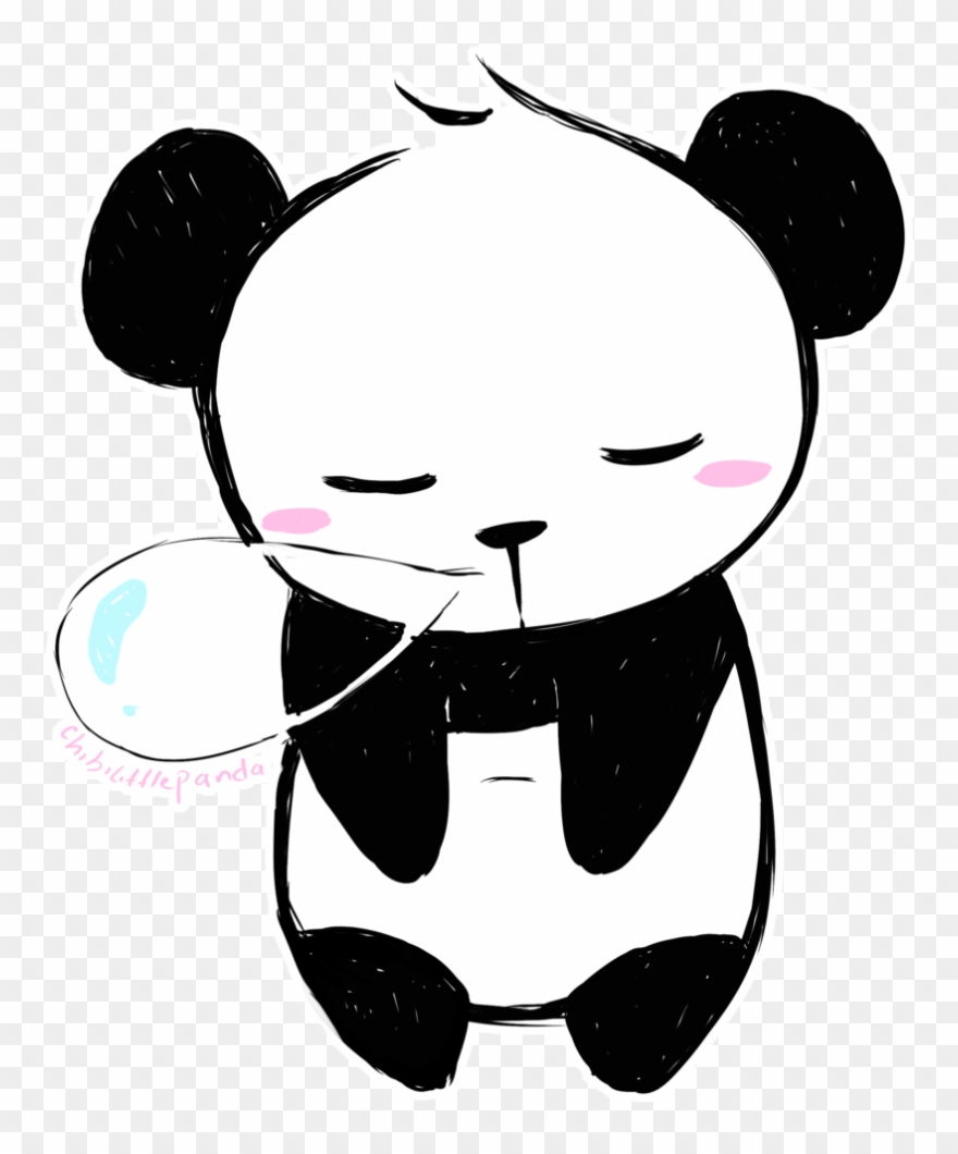 Black And White Teddy Bear Clipart - Sleeping Panda Ceramic Cup/mug,johnflick Unisex Coffee - Png Download
