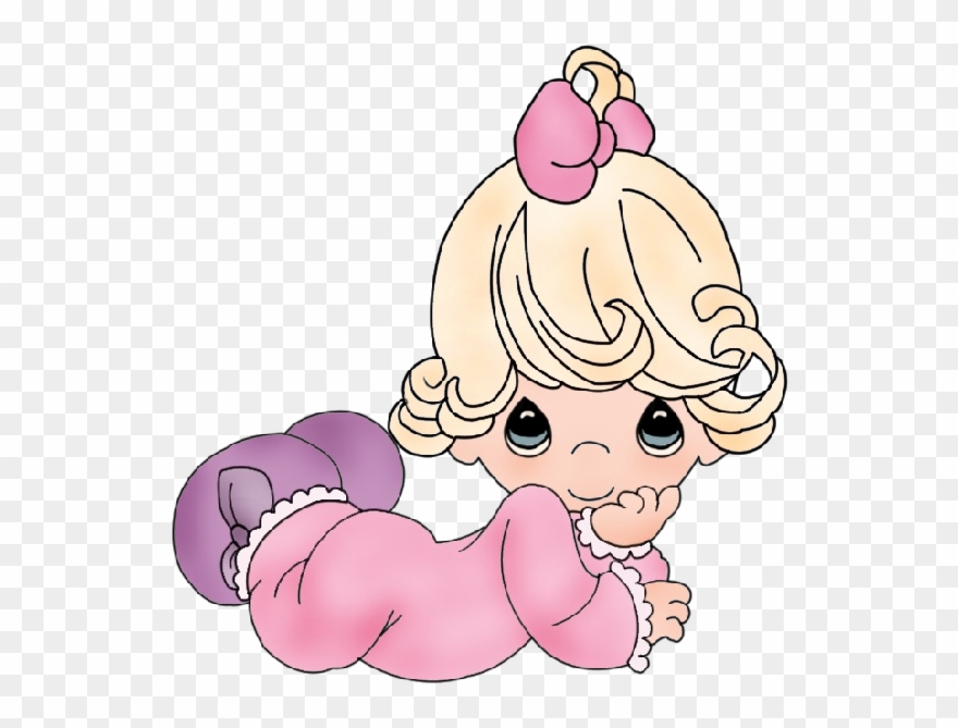 Baby Girl Baby Shower Animal Clip Art Baby Shower Invitations - Clipart Baby Girl - Png Download