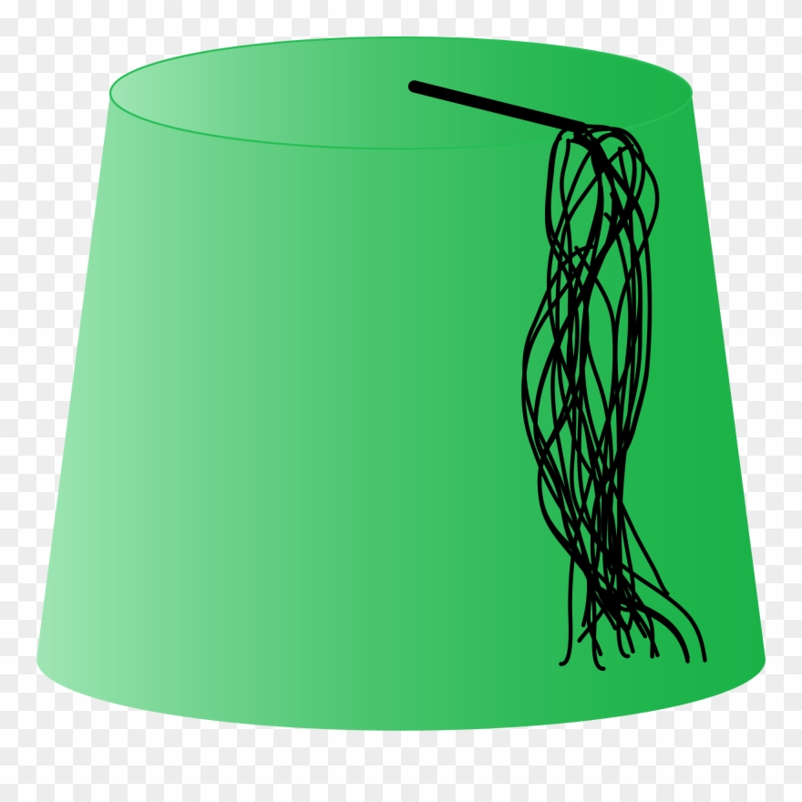 Open - Green Fez Clipart