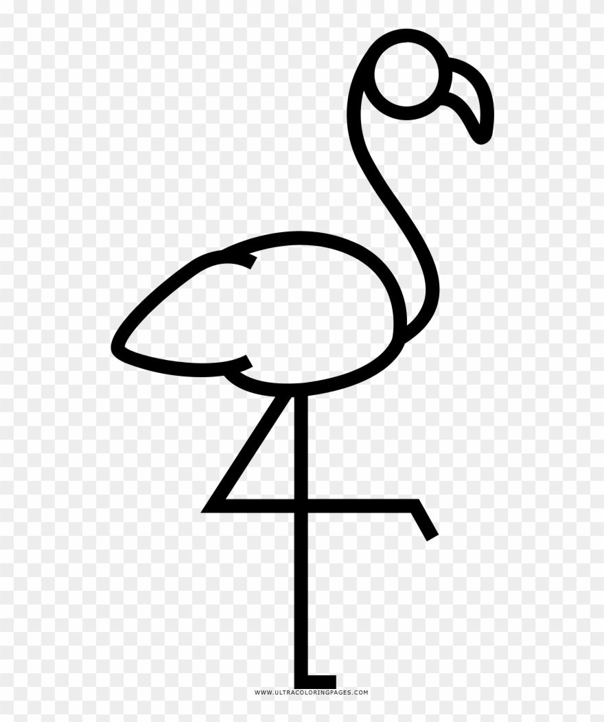 F C Greater Flamingo Beak Fc Painting - Flamenco Ave Animado Para Colorear Clipart