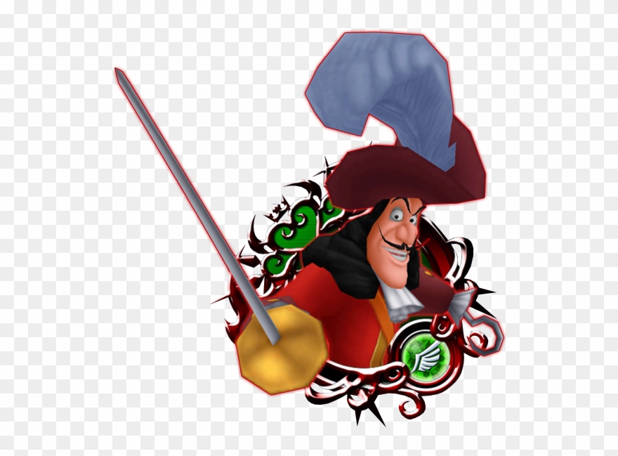 Captain Hook Png Transparent Image - Captain Hook Mr Smee Kingdom Hearts Clipart