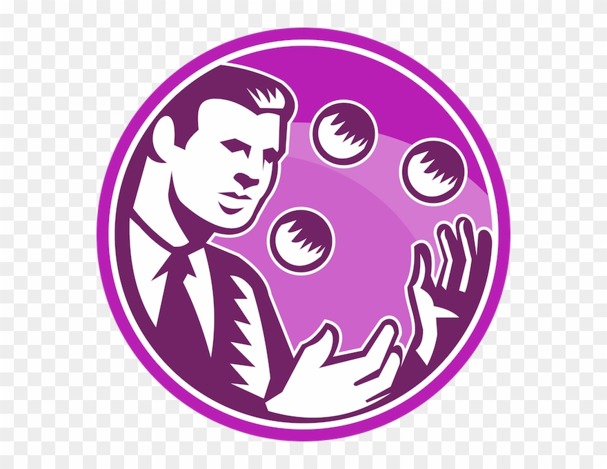 Matt Jergens Juggling Show Presented By Barberton Public - Businessman Juggler Juggling Balls R Messenger Bag Clipart