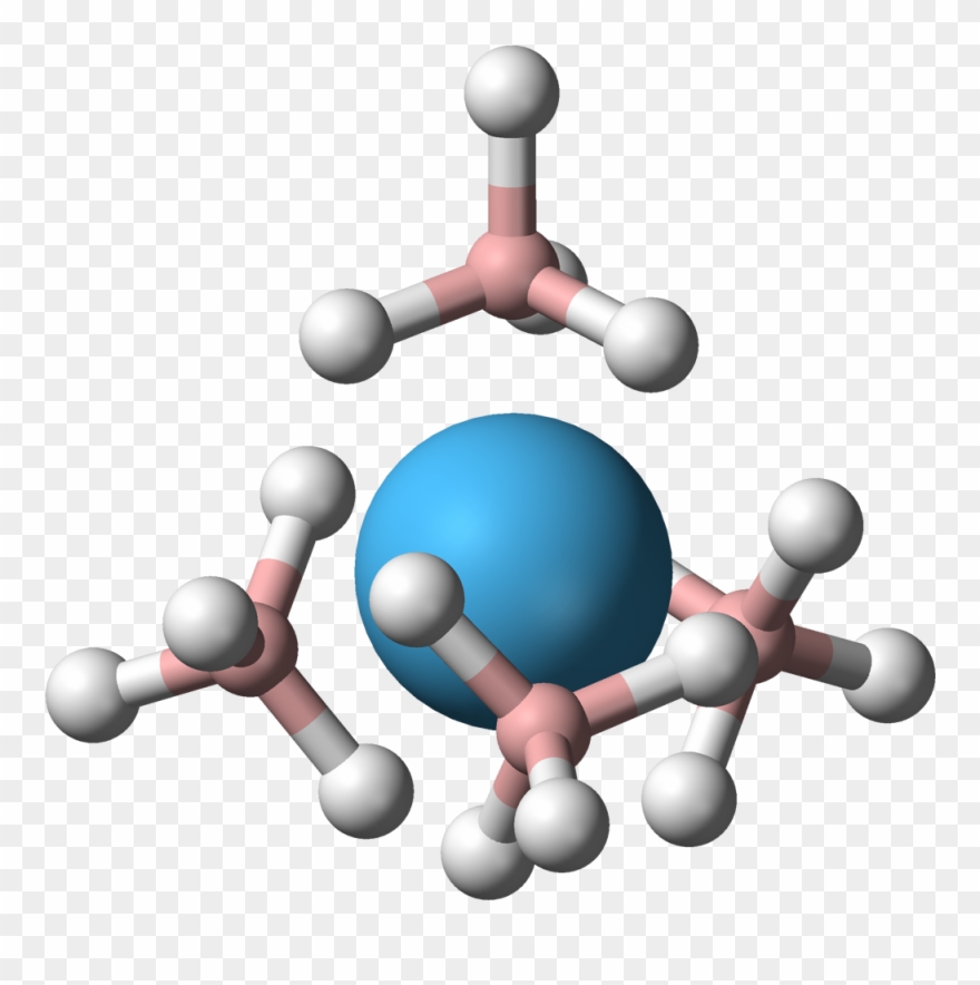 Hafnium Borohydride 3d Balls A - Hafnium Clipart