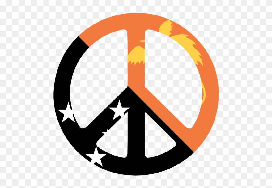 Peace Sign Art ✌❤ - Paw Print Facebook Cover Clipart