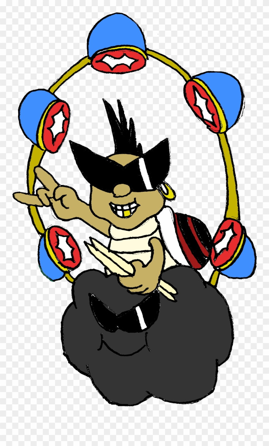 Raikitu, The Heavy Metal Lakitu - Party Planners Mario Fantendo Clipart