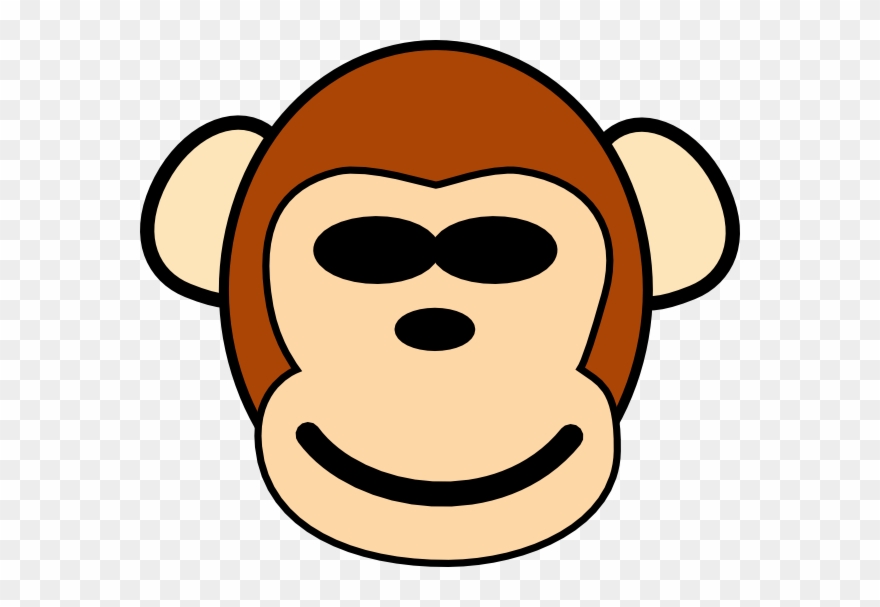 Monkey Girl Face Cartoon Clipart