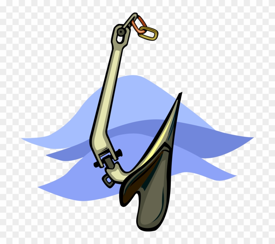 Boat Anchor Restricts Motion Image Illustration Of - Illustration Clipart