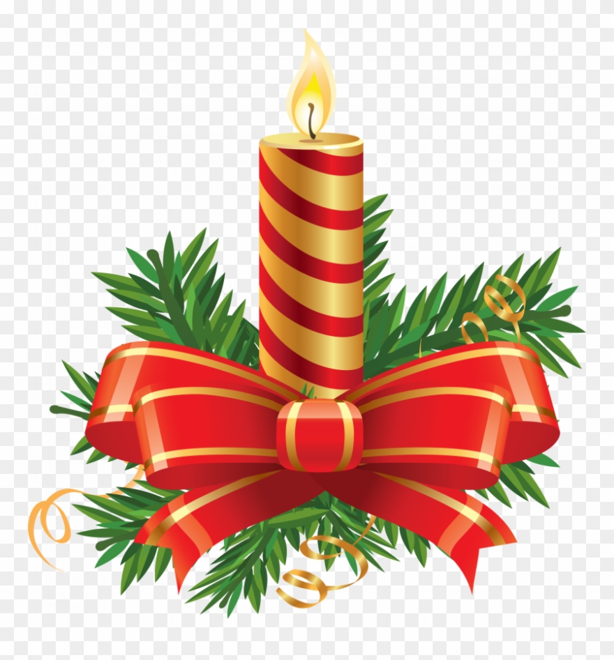 Christmas Candle Clipart David Richmond The Christmas - Clip Art Christmas Candles - Png Download