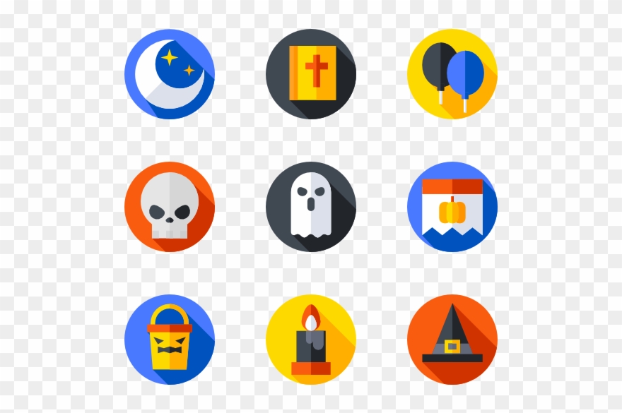 Halloween - Flat Icon Png Clipart