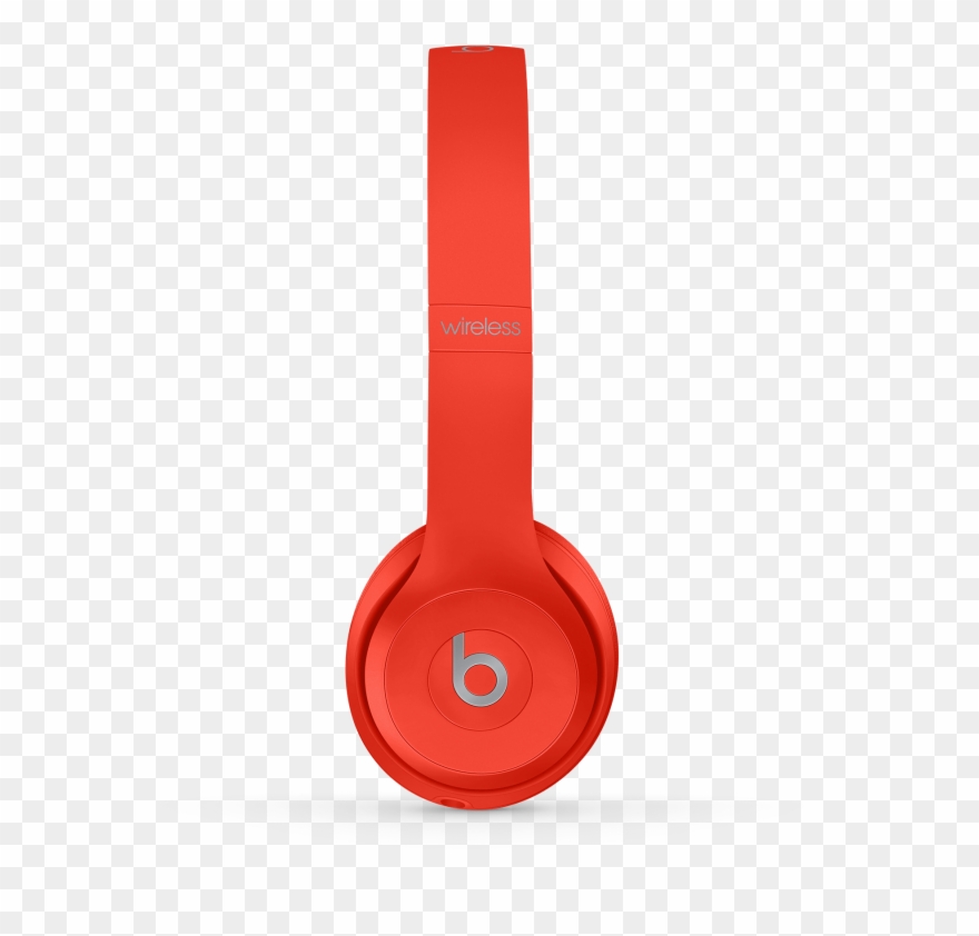 Headphones Clipart Orange - Beats Solo 3 Wireless Red - Png Download