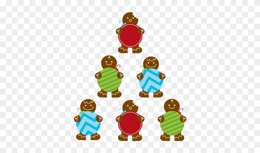 Gingerbread Men Wall Decal Weedecor - Wall Decal Clipart