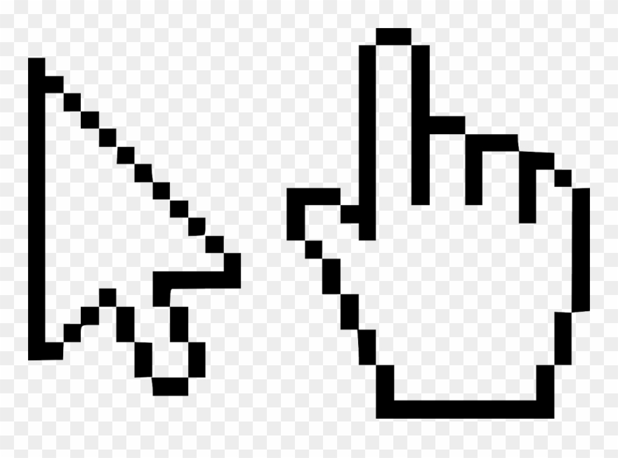 Arrow Cursor Hand Pointer Web Png Image - Hand Cursor Clipart