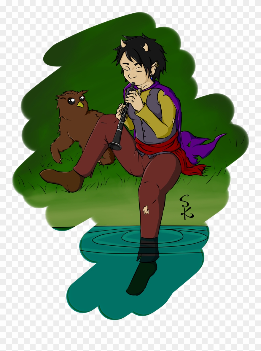 Bard Strix - Cartoon Clipart