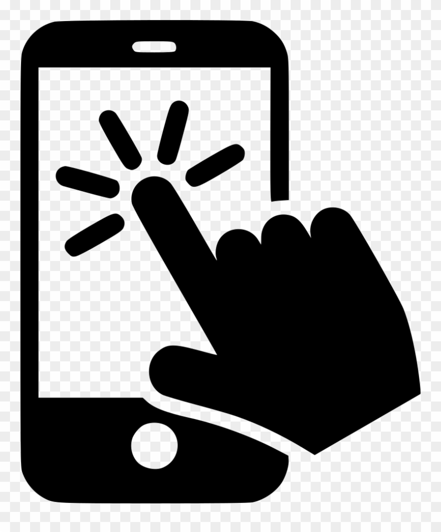 Click, Finger, Gesture, Gestureworks, Hand, Select, - Click Hand Button Png White Clipart