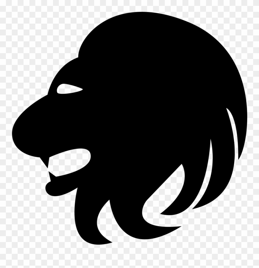 Leo Lion Head Side Comments - Leo Icon Clipart