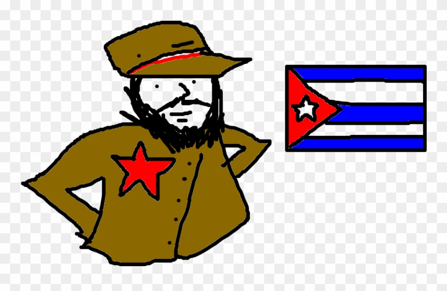 Fidel Castro - Drawing Clipart