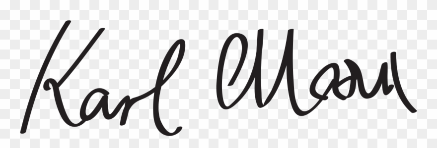 Karl Marx - Karl Marx Signature Clipart