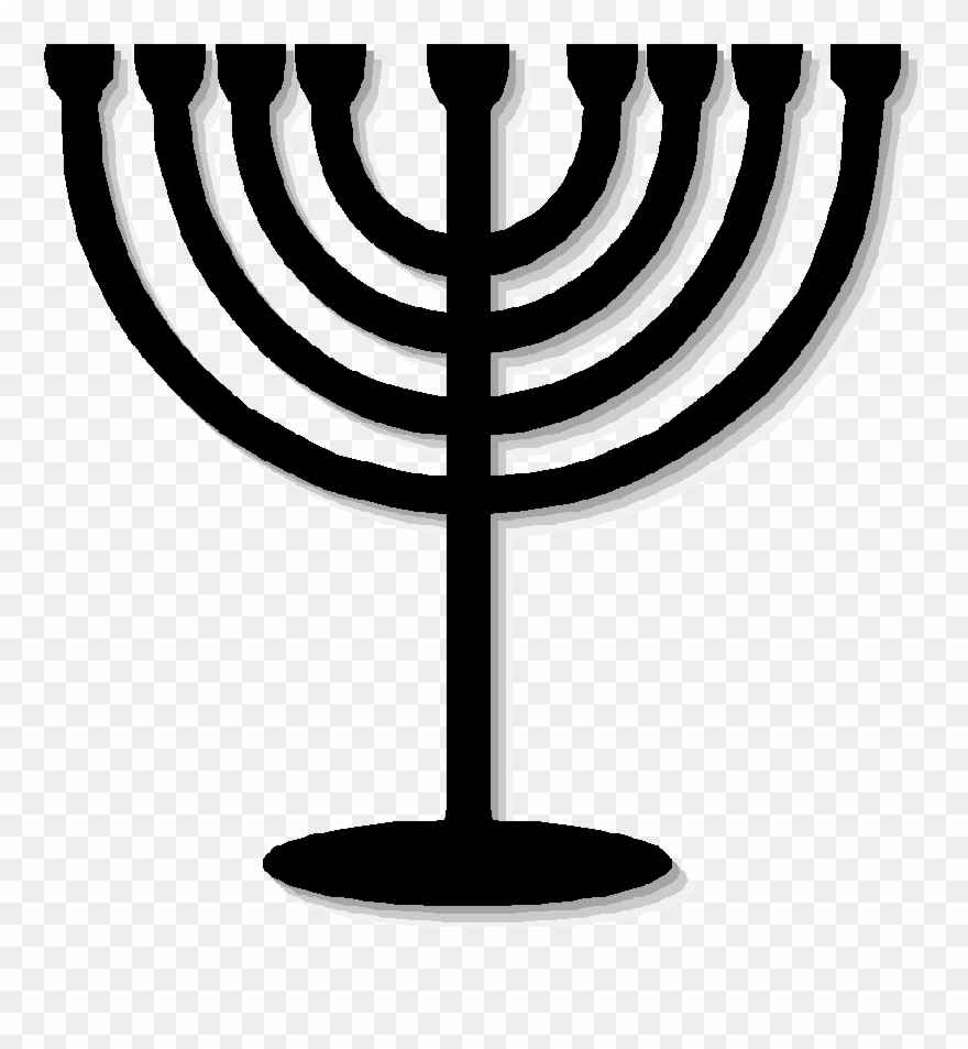 Judaismo- Estrella De David La Menorá - Hanukkah Icons Clipart