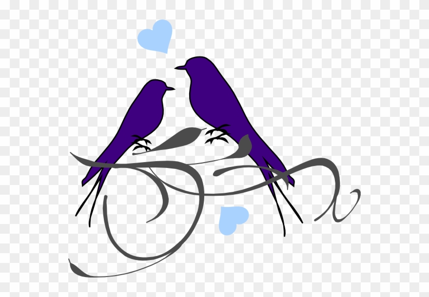This Free Clip Arts Design Of Birds On A Branch - Png Download