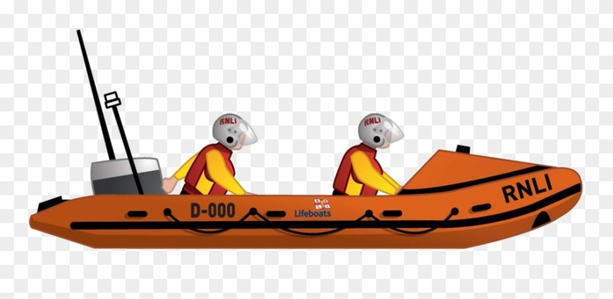 D Class Lifeboat Illustration Tr - Rnli D Class Lifeboat Clipart