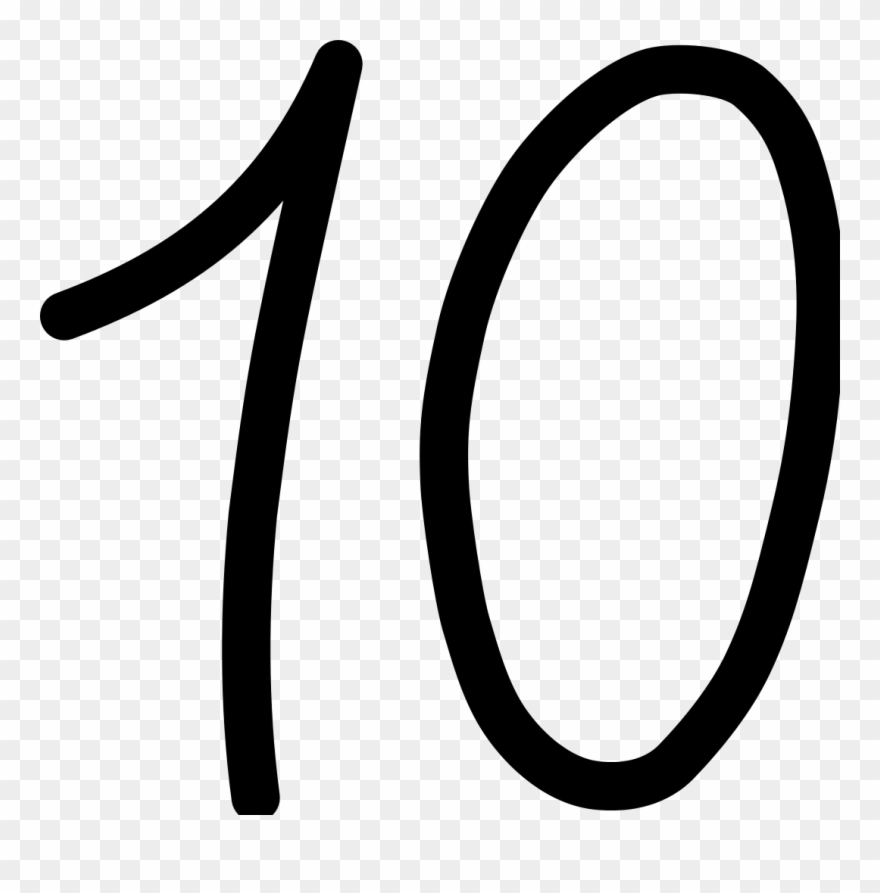 10 Attributes Of Jesus' Relationship With His Father - Numero 10 En Negro Clipart